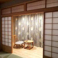 広縁 ライトアップ 陰影