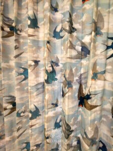 Chimney Swallows Sky Blue